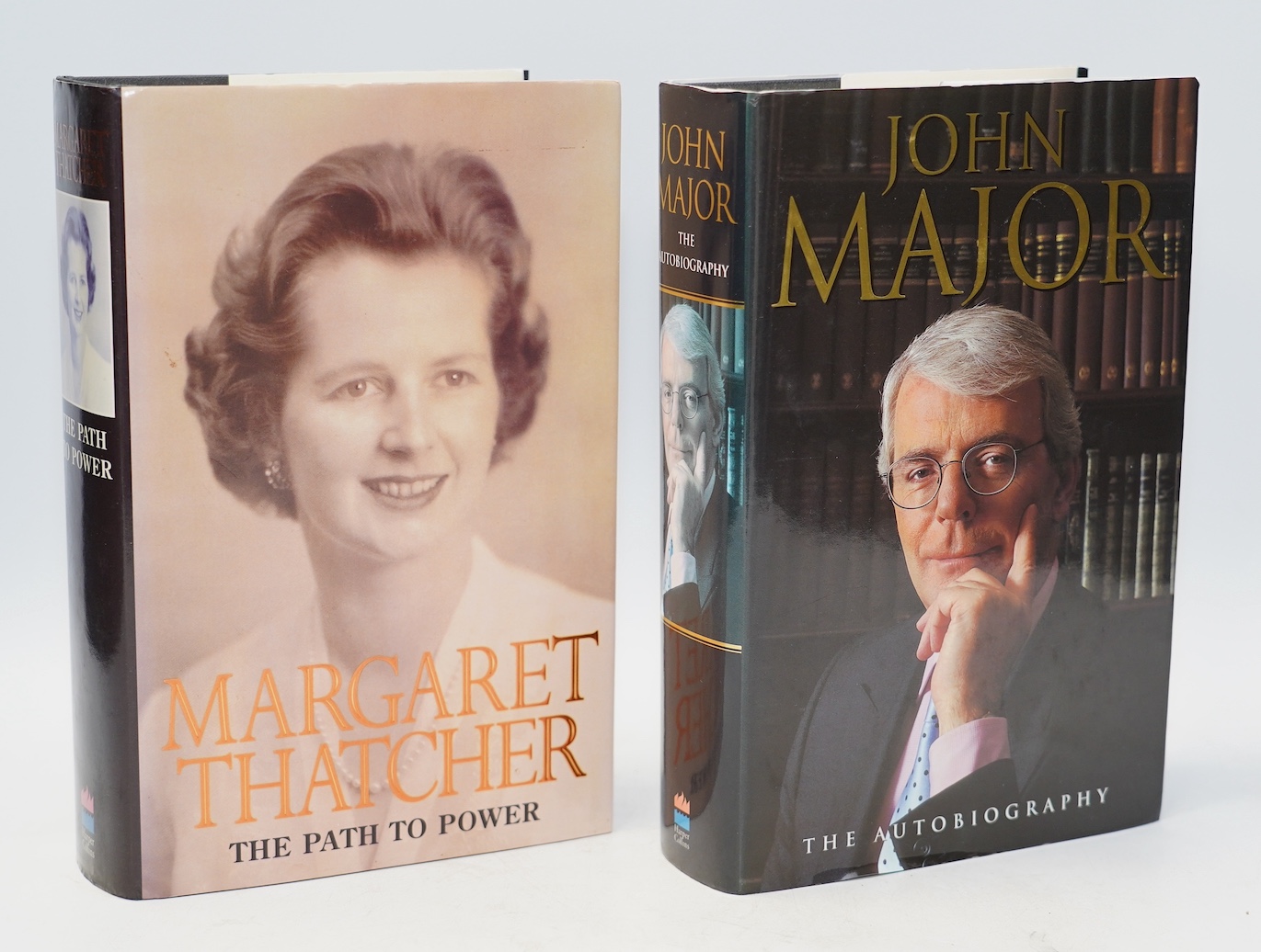 Thatcher , Margaret - The Path to Power. 1st edition (signed by the author on title), num. photo plates; publisher's cloth and d/wrapper,. 1995; Major, John - The Autobiography. 1st edition (short inscription by author o
